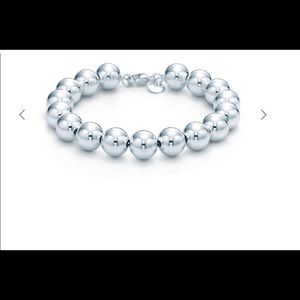 Tiffany & Co sterling silver beaded ball bracelet